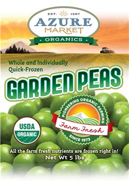 Garden Peas, Frozen, Organic
