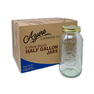 Canning Jars, Half-Gallon, Wide Mouth