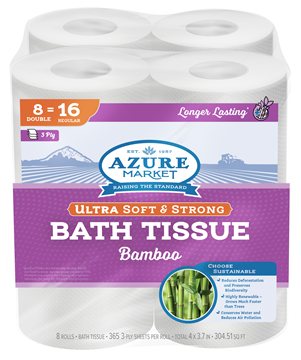 Bamboo Toilet Paper, 3 Ply