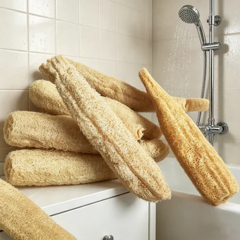 Natural Loofah Sponge, 12 to 14 in