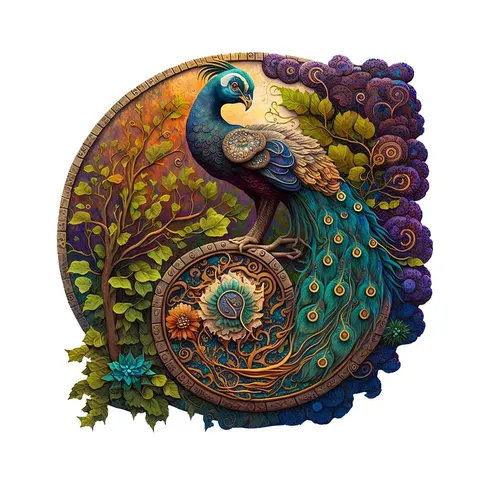 Peacock Wooden Jigsaw Puzzle