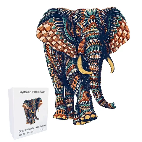 Elephant Wooden Jigsaw Puzzle
