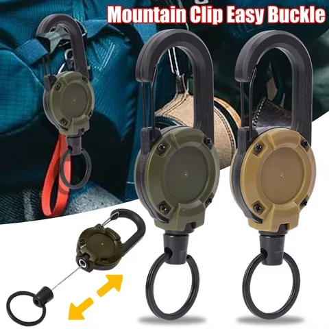 Retractable Carabiner Keychain