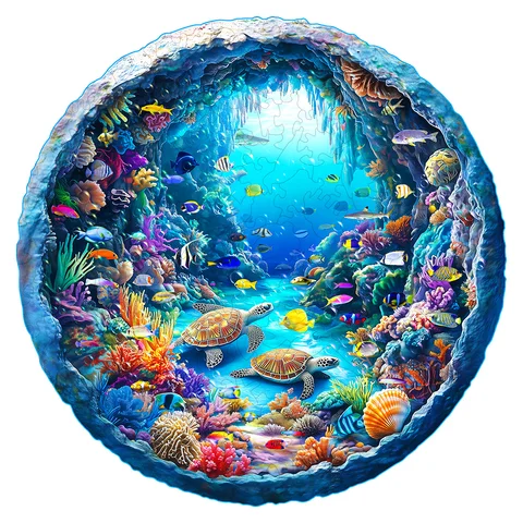 Ocean Animals Wooden Jigsaw Puzzle