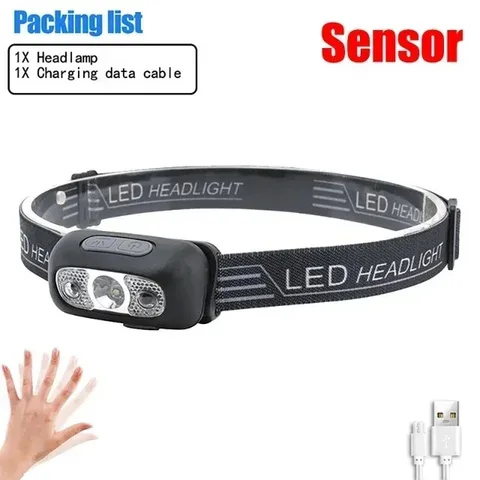 Rechargeable Motion-Sensor LED Headlamp