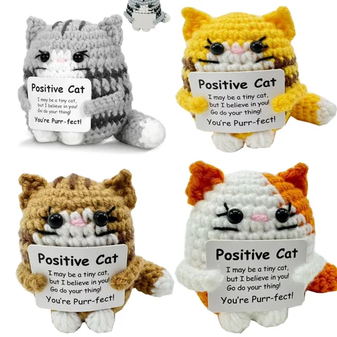 Crochet Positive Cat