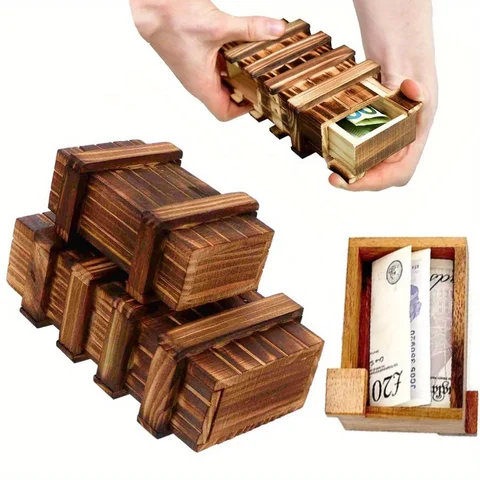 Secret Wooden Puzzle Box