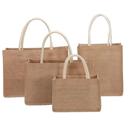 Large Jute Tote Bag
