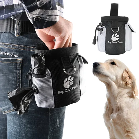 Dog Walking and Treat Waist Bag, Gray