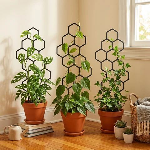 Honeycomb Pot Trellis, 2 pack