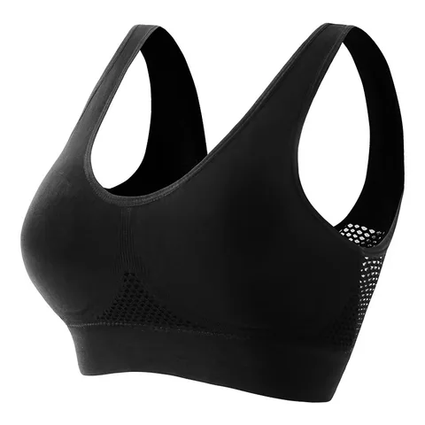 Women's Breathable Sports Bra, Black