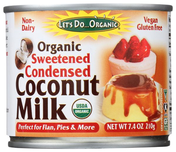 Let's Do Organic Sweetened Condensed Coconut Milk, pack of 6