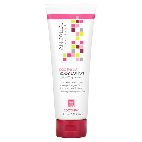 Andalou Naturals 1000 Roses Soothing Body Lotion, 8 oz