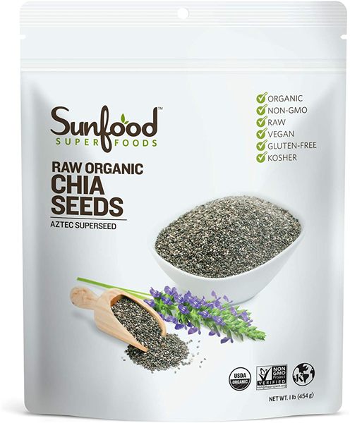 Sunfood Organic Chia Seeds, 1 lb
