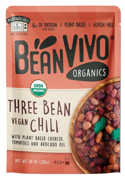 BeanVivo Three Bean Vegan Chili, 10 oz, pack of 6