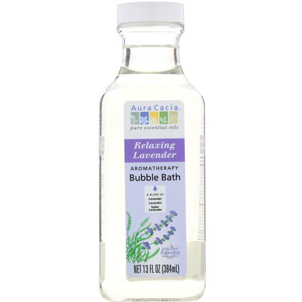 Aura Cacia Relaxing Lavender Bubble Bath, 13 oz
