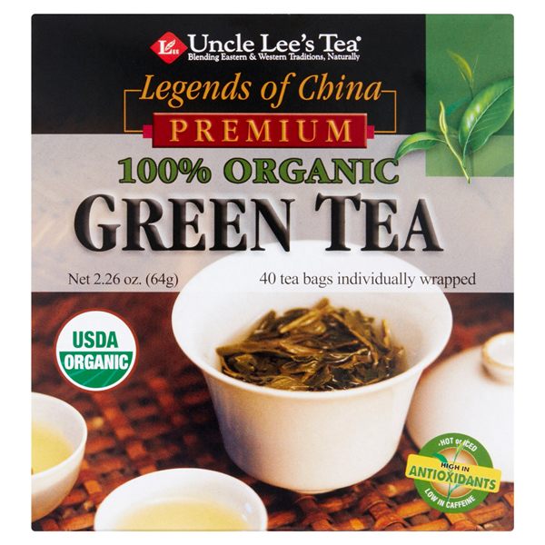 Uncle Lee's Organic Green Tea, 40 bags, pack of 6