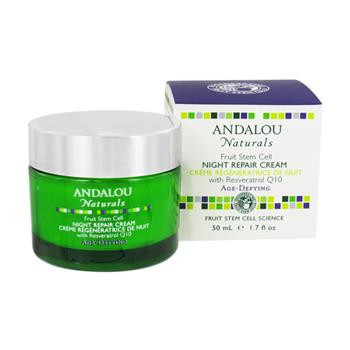 Andalou Naturals Resveratrol Q10 Night Repair Cream, 1.7 oz