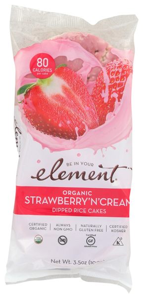 Element Organic Dipped Rice Cakes, pack of 6
