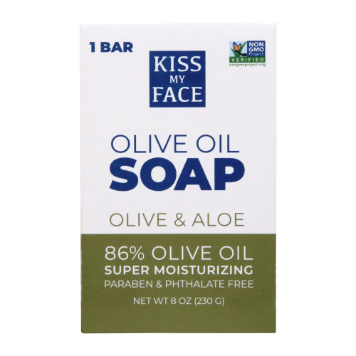 Kiss My Face Olive & Aloe Bar Soap, 8 oz