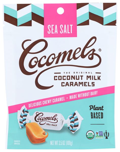 Cocomels Organic Coconut Milk Caramels, Sea Salt, pack of 6