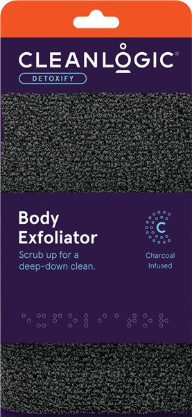 CleanLogic Detox Charcoal Body Scrubber