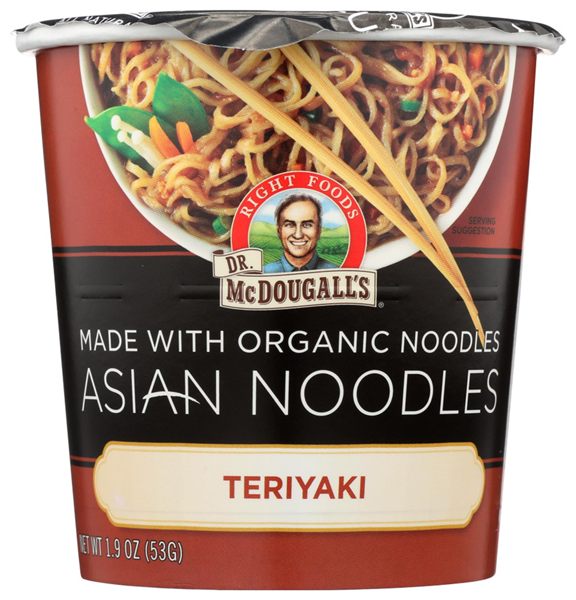 Dr. McDougall's Organic Teriyaki Noodle Cup, pack of 6