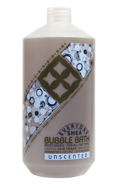 EveryDay Shea Bubble Bath, Unscented, 32 oz