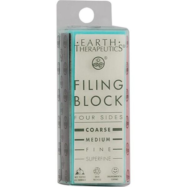 Earth Therapeutics 4-Sided Nail Filing Block