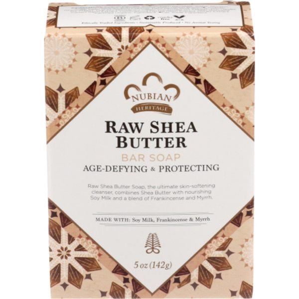 Nubian Heritage Raw Shea Butter Bar Soap, 5 oz