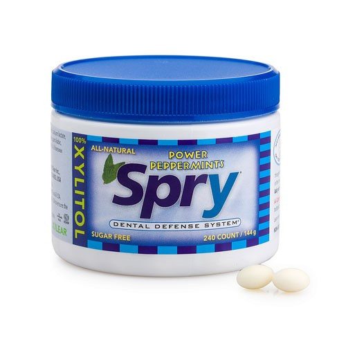 Spry Xylitol Mints, Peppermint, 240 count