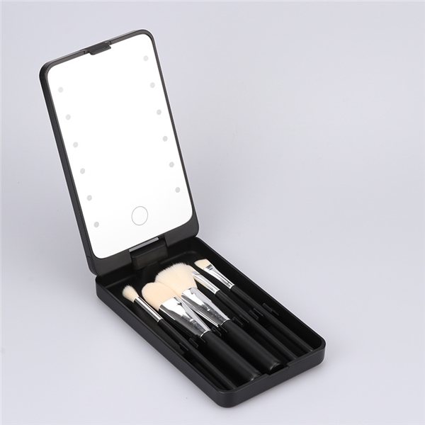 Folding Makeup Mirror, White