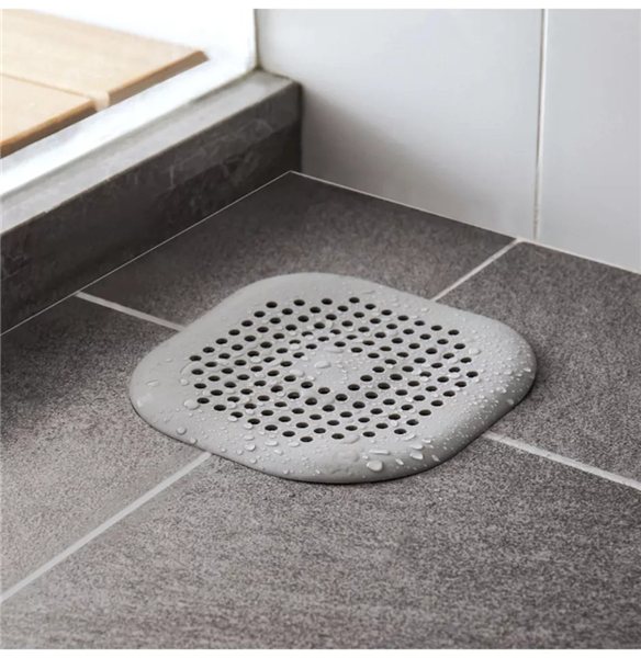 Silicone Drain Hair Catcher, White