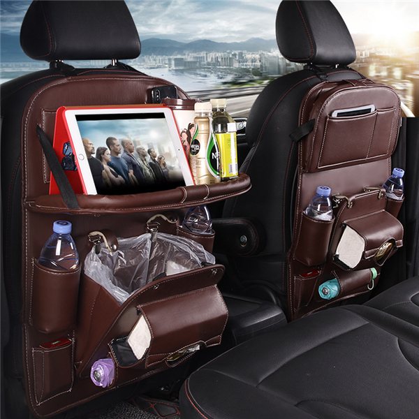 Car Seat Back Organizer, Brown