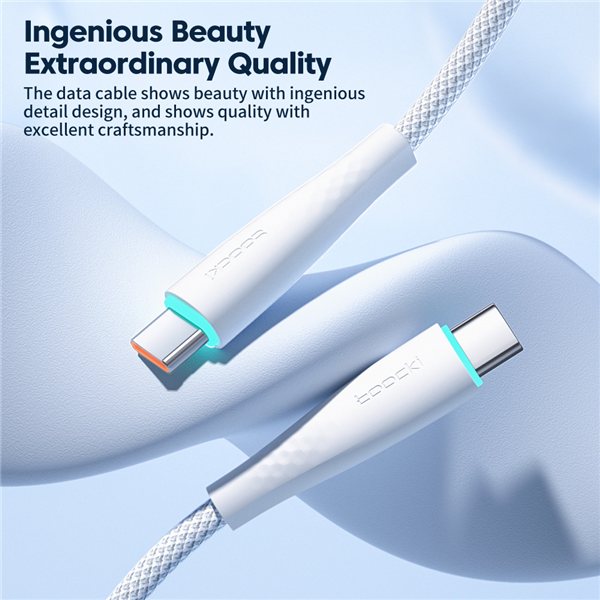 USB-C to USB-C Charging Cable, 60 W, 3.3 ft, Blue