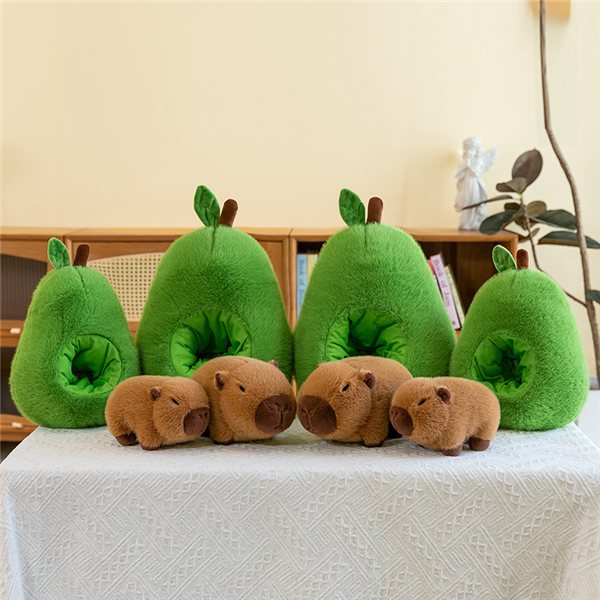 Avocado Capybara Plush, 14 in