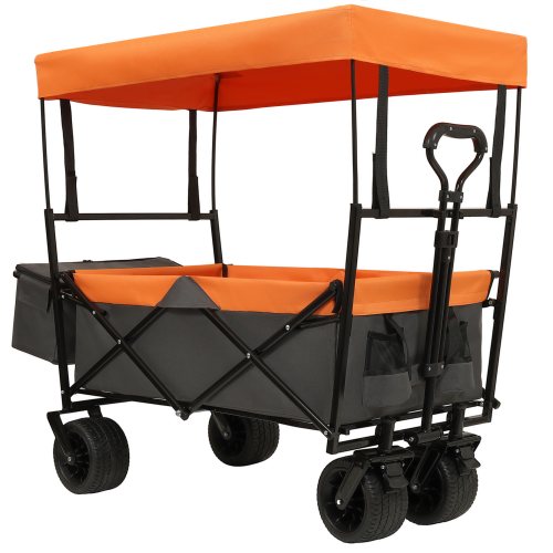 Collapsible Wagon with Canopy, Purple