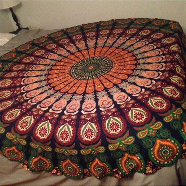 Printed Round Beach Towel