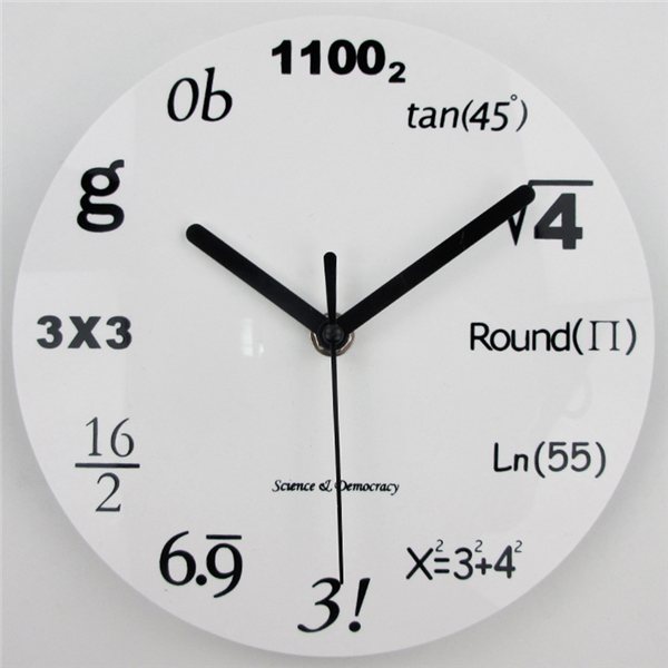 Math Formula Wall Clock, 8 in