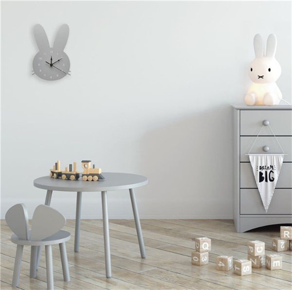 Wooden Cartoon Wall Clock, Green Crown